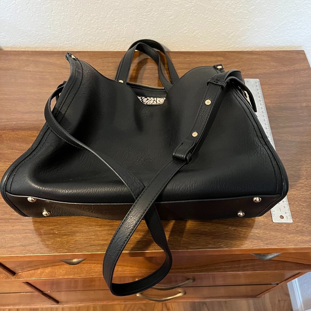 INC International Concepts Women's Work Bag - black with gold-toned hardware